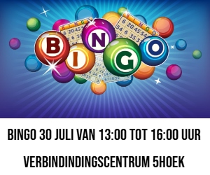 bingo vijfhoek 30 juli uitnodiging