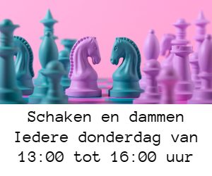 Schaken dammen vijfhoek banner bingo vijfhoek