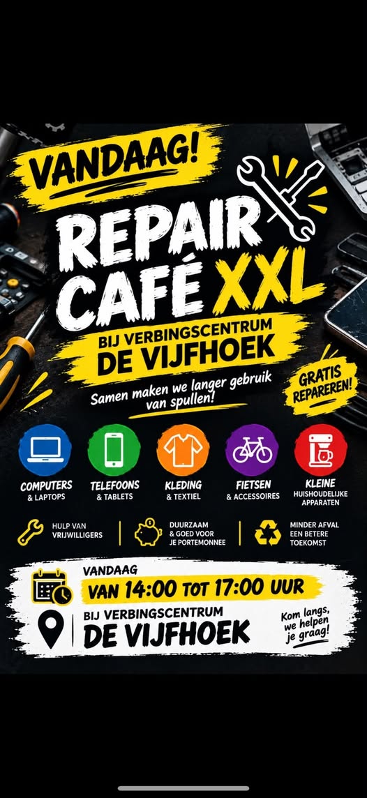 XXL Repaircafe Vijfhoek